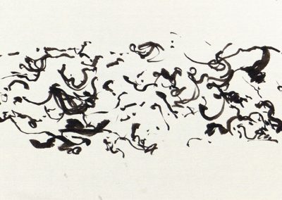 PhD Exhibition, seal movement, ink on paper, 2011
